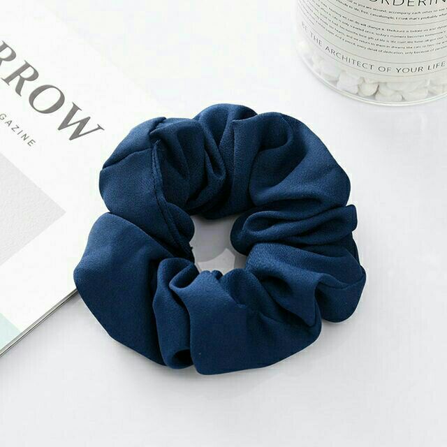 Dây cột tóc co giãn scrunchies vải chiffon cá tính