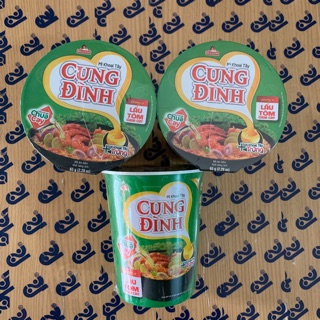 Sét 5 mì ly CUNG ĐÌNH Lẩu tôm chua cay, ly 65g