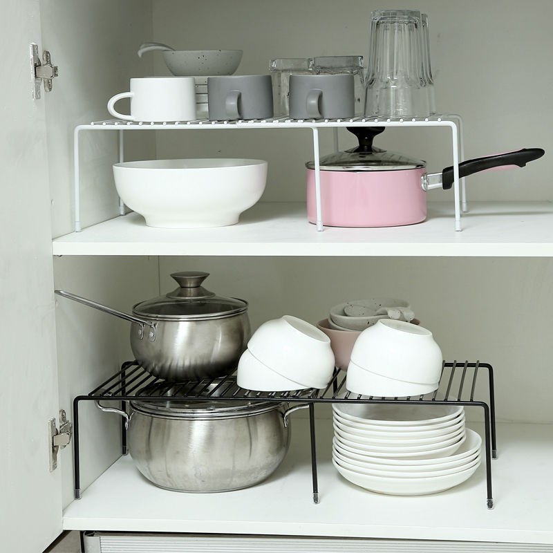 Kệ tủ chậu bếp có thể thu vào Giá bát đĩa ngăn , để đồ dùng nhà bếp, gia vị