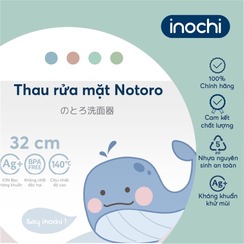 [Mã BMBAU50 giảm 50K đơn 150K] Thau rửa mặt Notoro 32 cm