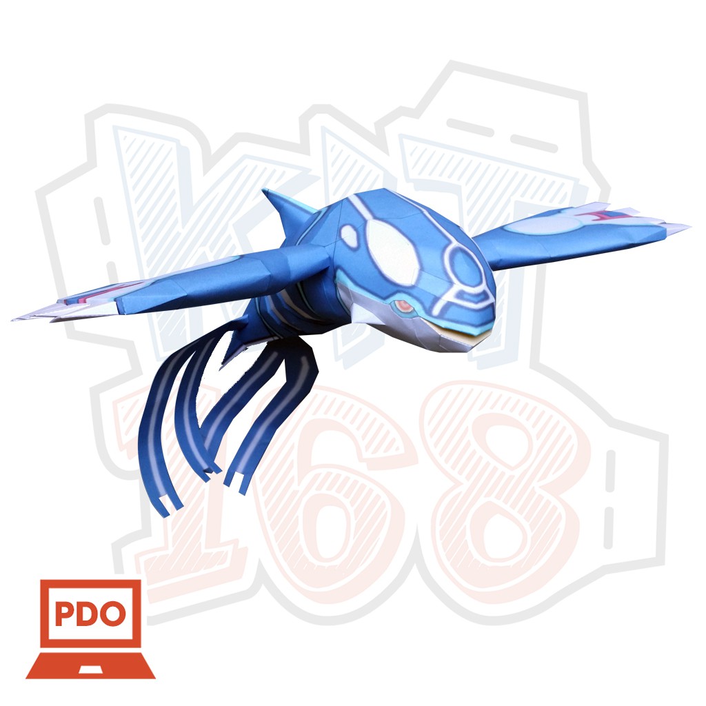 Mô hình giấy Anime Game Pokemon Primal Kyogre