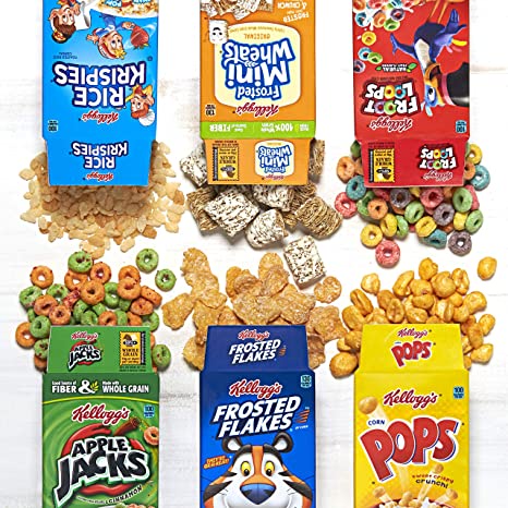(6 vị - Date 03/2023) Ngũ cốc ăn sáng Mỹ Kellogg hộp 30g cho trẻ em và người lớn