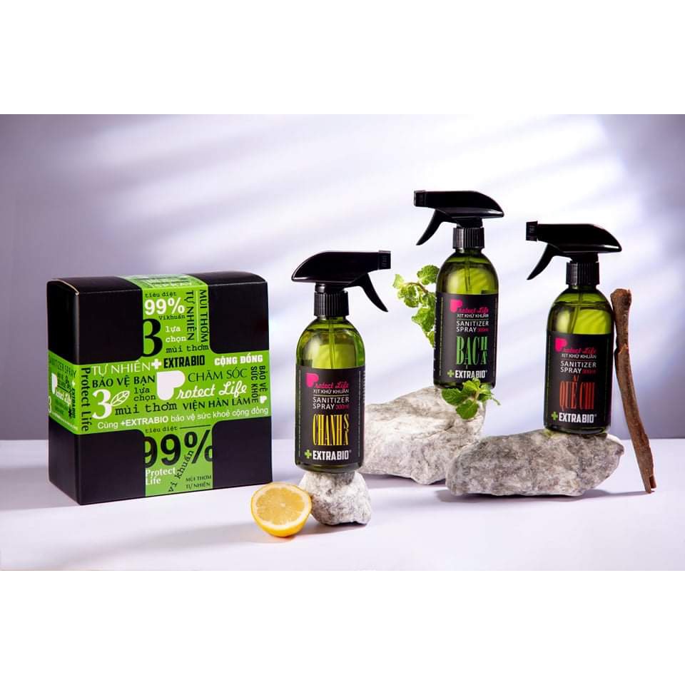 Dung dịch xịt khử khuẩn bề mặt Extra Bio chai 300ml