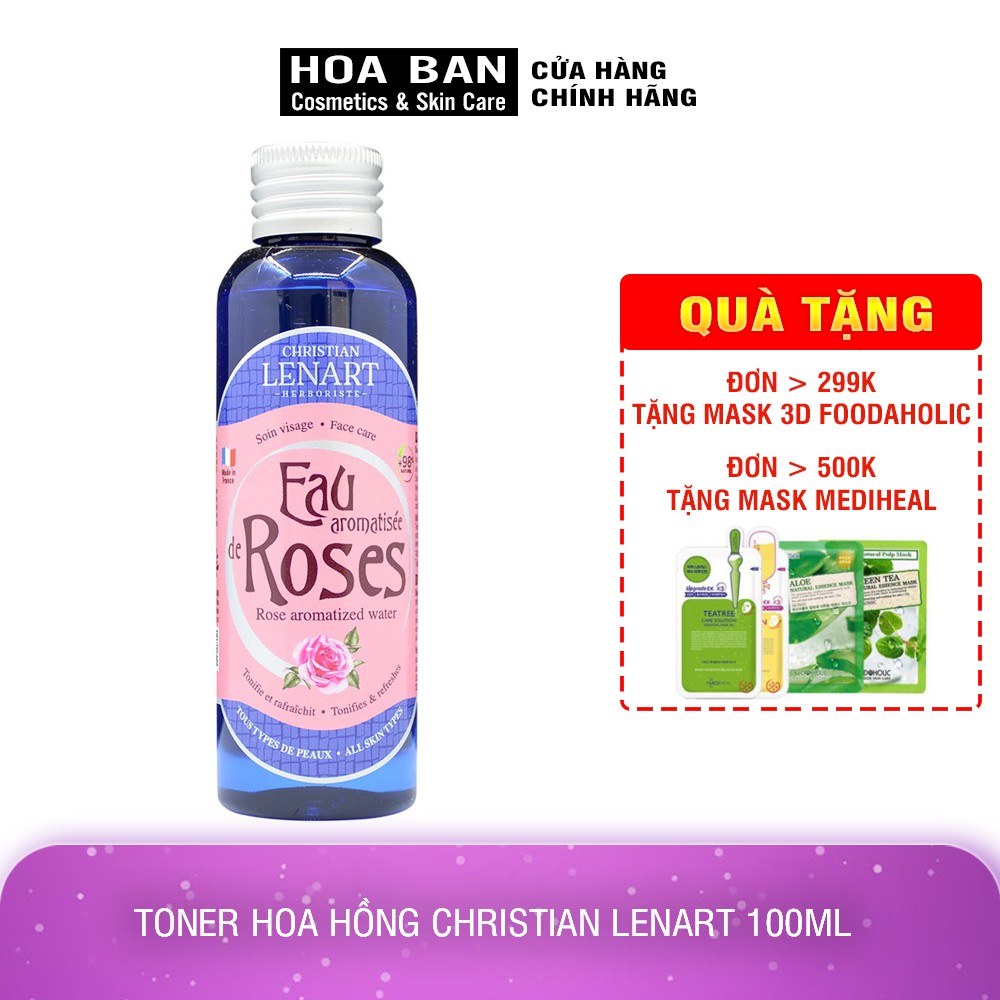 [Có Bill] Toner Hoa Hồng Christian Lenart 100ml