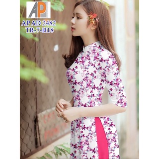 vải áo dài hoa nhí
