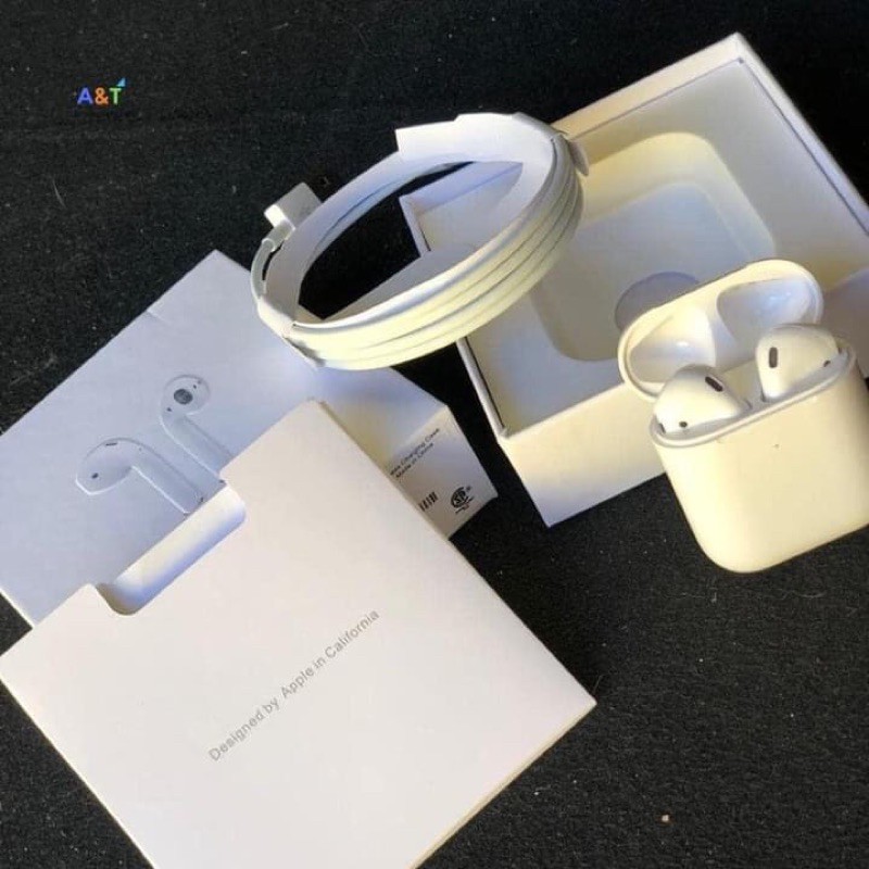 tai nghe bluetooth airpod gen 2 . Cảm ứng chạm đa điểm,sạc không dây thông minh