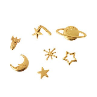 Sale 69% Set 7 vật liệu hình ngôi sao/hành tinh nhiều mẫu mã xinh xắn dùng làm đồ trang sức , Giá gốc 21000đ-19F20-1
