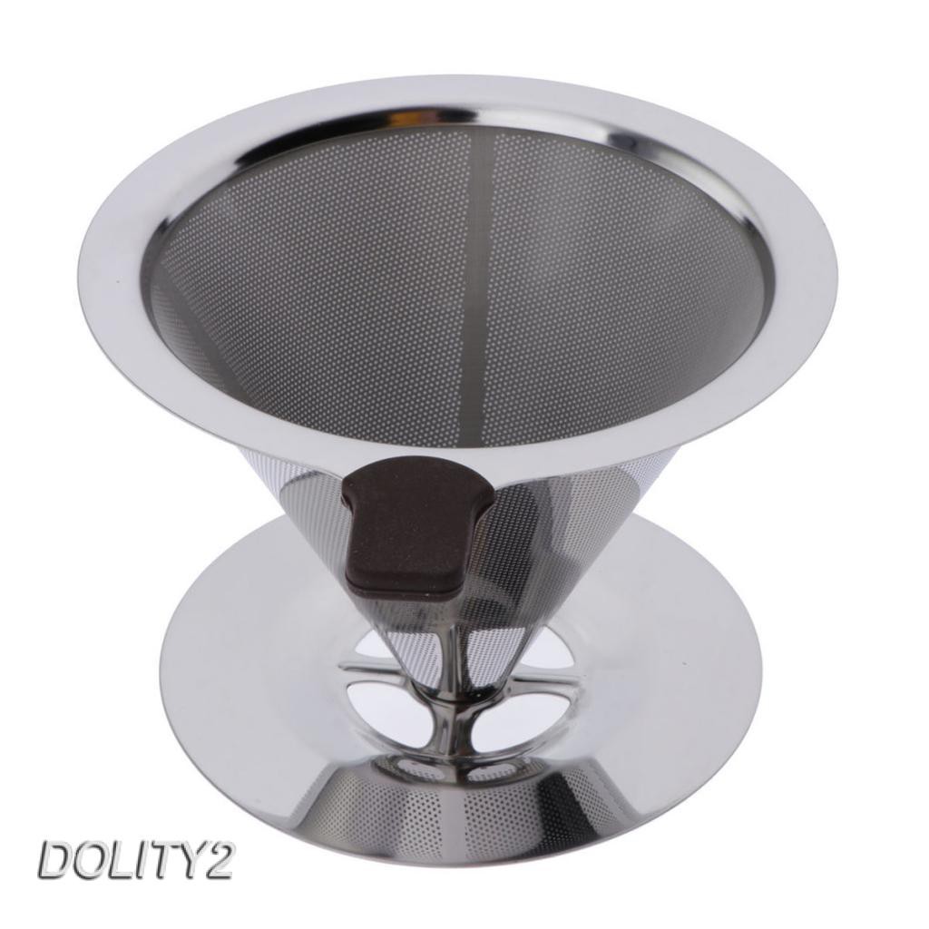 1 Bộ Lọc Cà Phê Hình Nón Bằng Thép Không Gỉ Tái Sử Dụng Được 12.5cm A