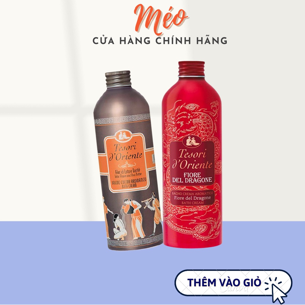 [CHÍNH HÃNG 100% ]Sữa Tắm Xích Nước Hoa Tesori D'Oriente_ Sữa tắm quyến tũ thơm mùi nước hoa