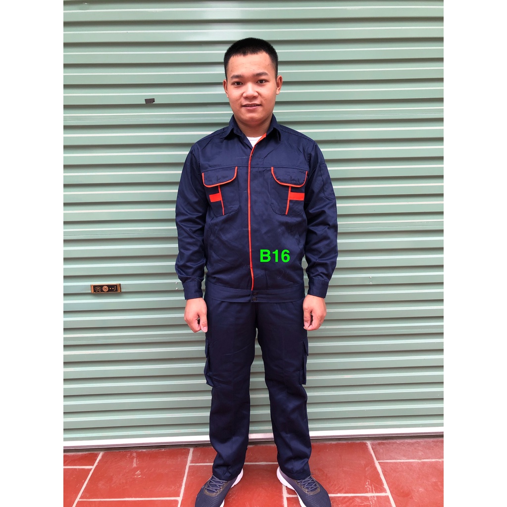 Quần Áo Lao Động Màu Than
