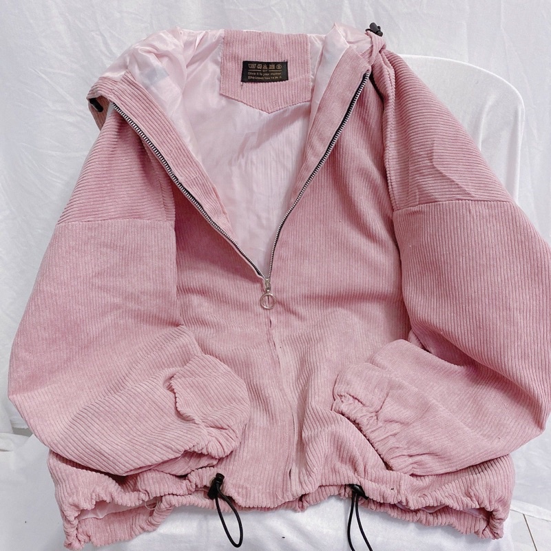 Áo khoác Nhung gân trơn - Form rộng  Nam nữ unisex  Jaystoree