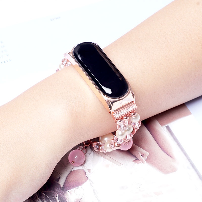 Dây Đeo Thay Thế Bằng Kim Loại Cho Xiaomi Mi band 7 Mi band 6 / 5 / 4 / 3