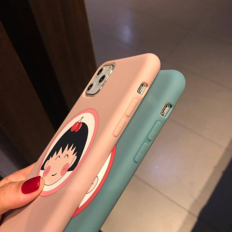 Ốp lưng Iphone mã A51 Maruko và cu shin cho iphone