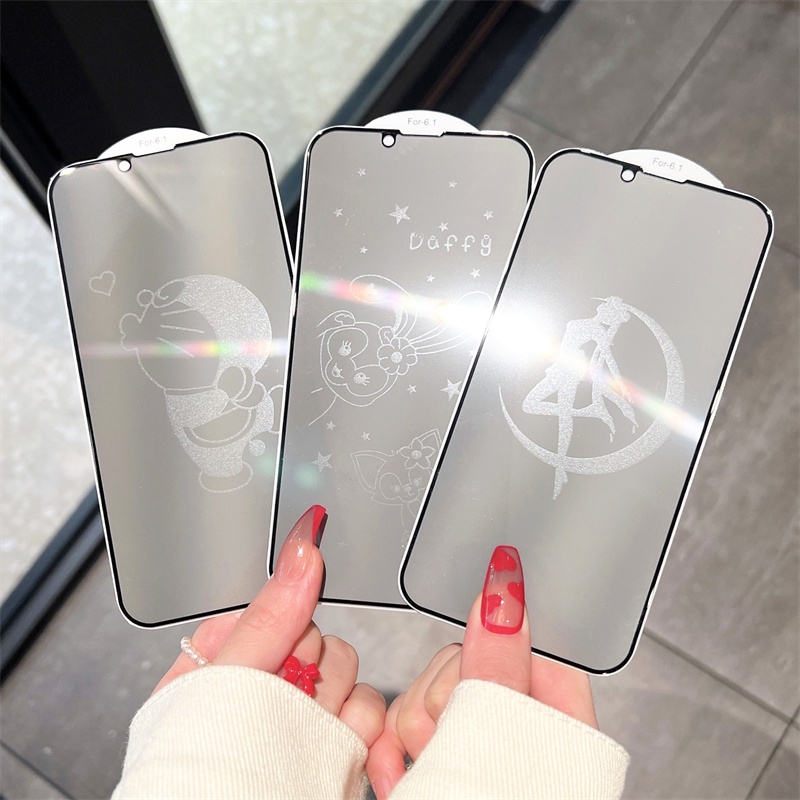 Kính Cường Lực Vô Hình In Hình Doraemon Cho iPhone 13 Pro Max / 13 Pro / 13 / 12 Pro Max / 12 Pro / 12 / 11 Pro Max / XS Max / XS / X / XR