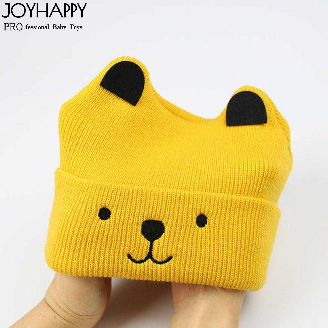 Joycute Mũ Beanie Đan Len Họa Tiết Hoạt Hình Dễ Thương Cho Bé Trai Và Gái