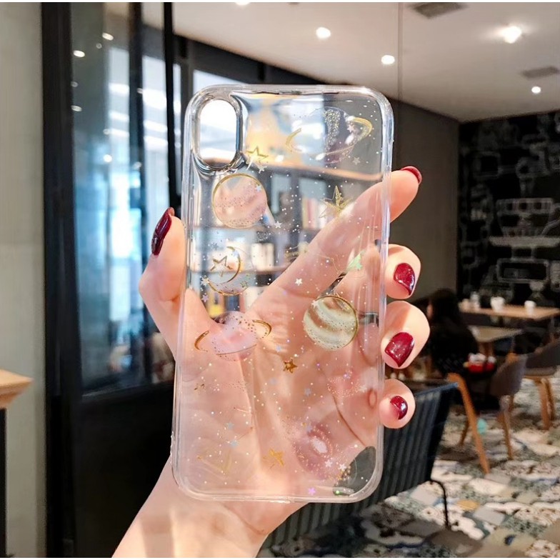 Ốp Điện Thoại Họa Tiết Hành Tinh Ngôi Sao Cho IPhone 12 12Pro 12promax 12mini 8 7 6 Plus XR XS 11 Pro Max