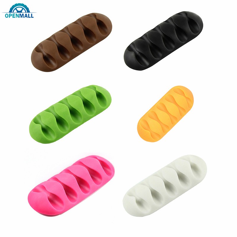 Kẹp cố định dây cáp bằng silicon có giác hút gắn tường