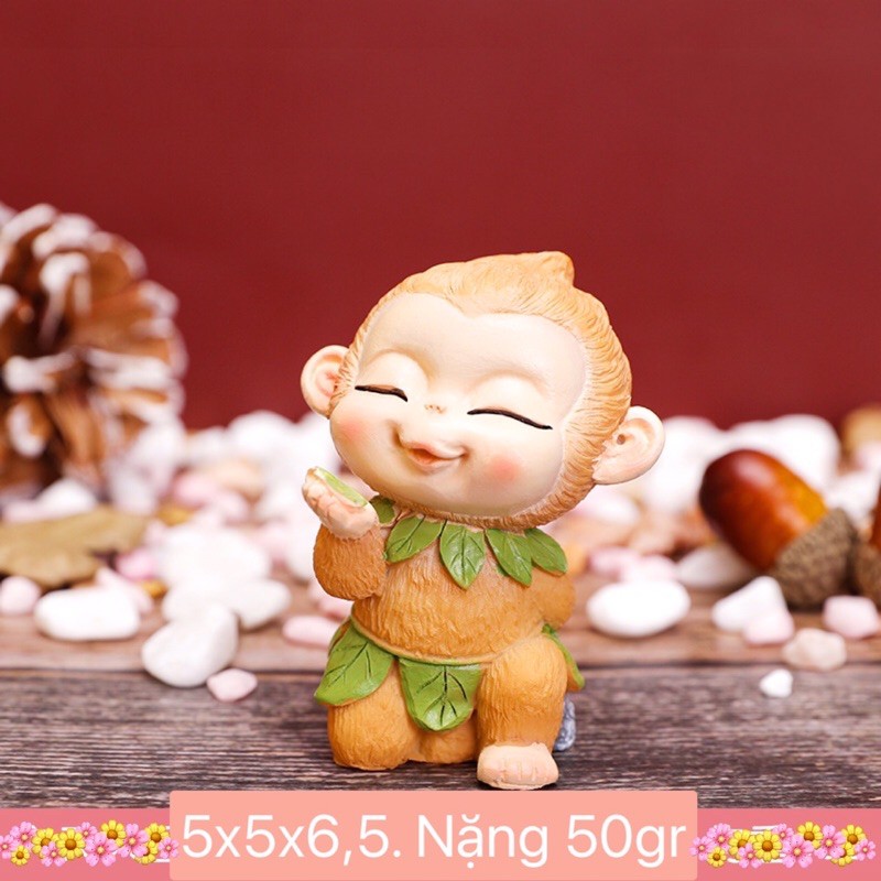 Set 5 tượng Tôn Ngộ Không trang trí phòng khách văn phòng xe hơi