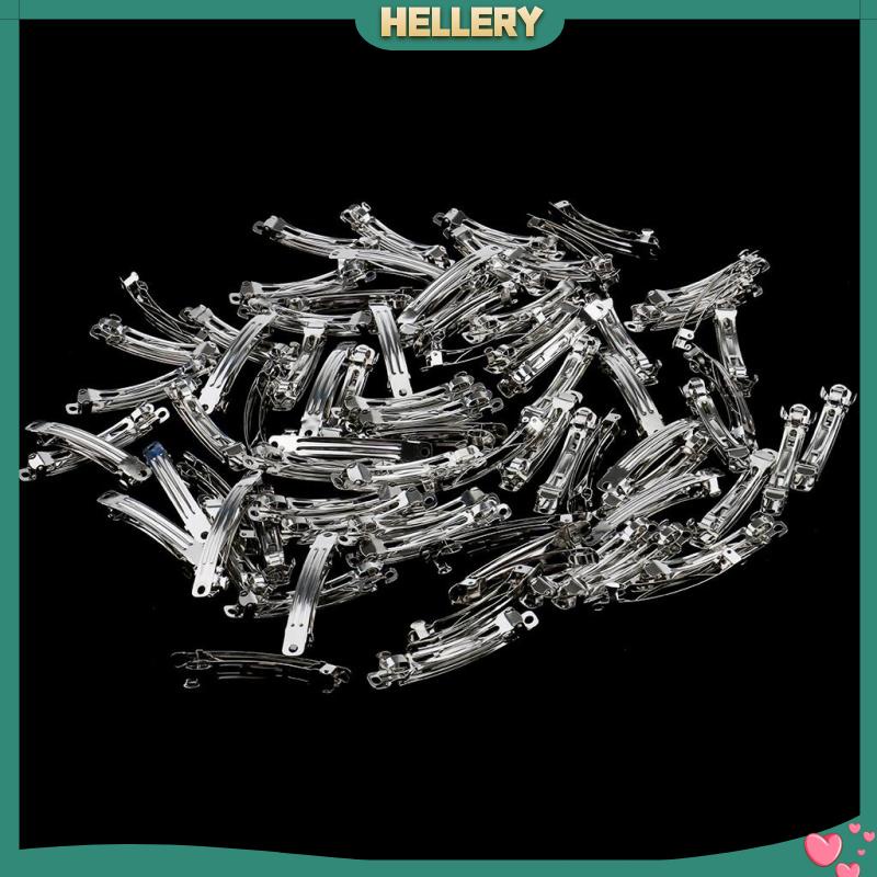 Set 50 Kẹp Tóc Kim Loại Màu Trơn DIY