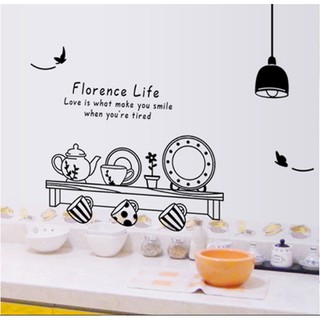 Decal trang trí tường - Căn Bếp Đen