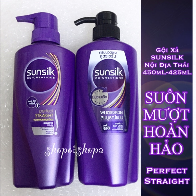 🌸Gội hoặc Xả Sunsilk Co-Creations nội địa Thái suôn mượt hoàn hảo