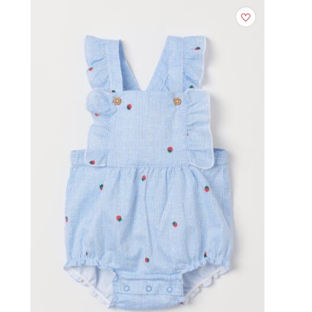 Yếm xanh dâu H&M
