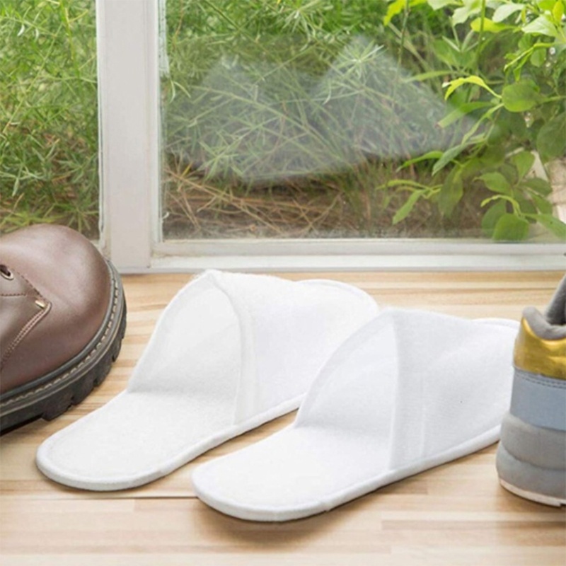 Whi 12 Đôi Dép Xỏ Ngón Dùng Một Lần Thích Hợp Cho Khách Sạn Spa