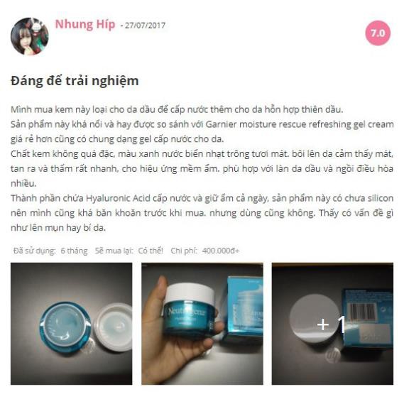 Kem dưỡng Neutrogena Water Gel/ Aqua Gel - Gel Cream/ Aqua Cream