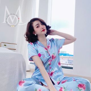 Bộ phi lụa tay cộc quần dài siêu xinh