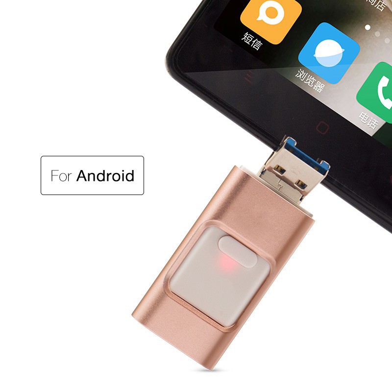 USB 64GB đa năng 3 trong 1 cho điện thoại/máy tính