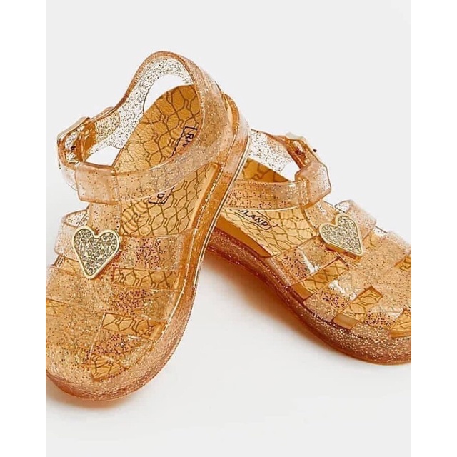 Giày bé gái river nhũ vàng form rất to kèm ảnh