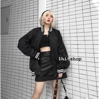 Áo Khoác Dù BOMBER MAR.CUS TRƠN Ulzzang Unisex 1hitshop