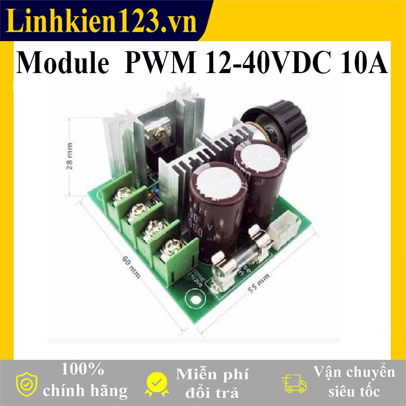 Module điều khiển tốc độ động cơ PWM 12-40VDC 10A