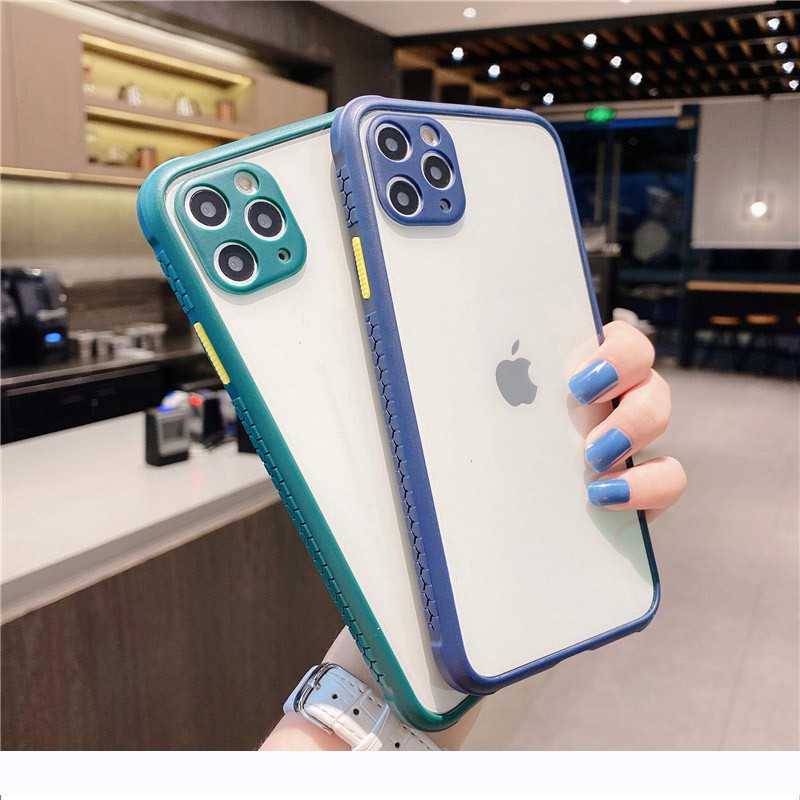 Ốp Lưng Trong Suốt Bảo Vệ Camera Cho Iphone 12 11 Pro Max Xs Max X XR 6 6s 7 8 Plus KF003