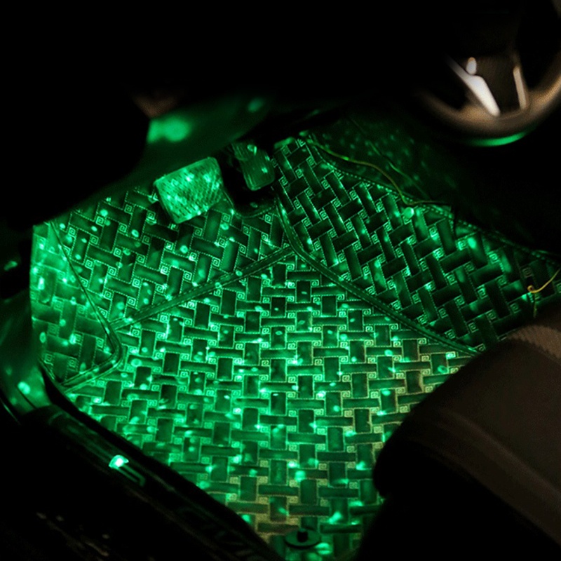 Set 4 Dải Đèn LED Trang Trí Nội Thất Xe Hơi