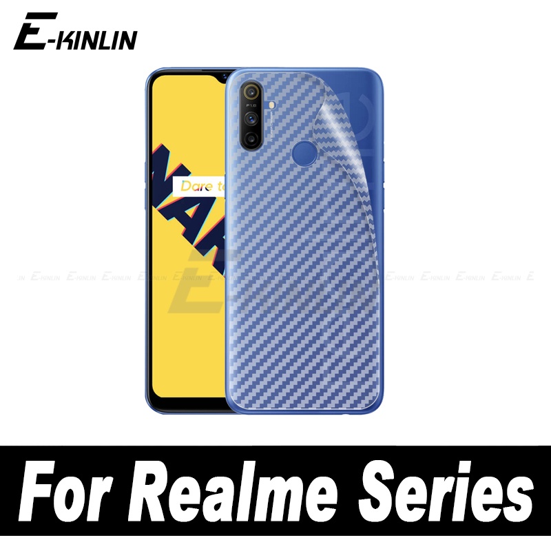Bộ 5 Miếng Phim Dán 3D Bằng Sợi Carbon Cho Realme Narzo 50 50A 50i Prime 30 20 10 30A 20A 10A Pro