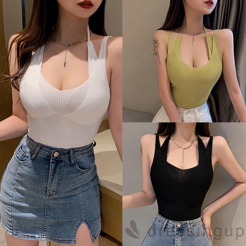 Áo Dệt Kim Giả Hai Mảnh Màu Sắc Thời Trang Mùa Hè Cho Nữ