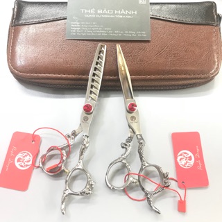 Combo Kéo Cắt Tỉa Tóc Cao Cấp Nhật Bản Nhập Khẩu+Tặng Kèm Bao Da Đựng Kéo Và Lược Tony&Guy
