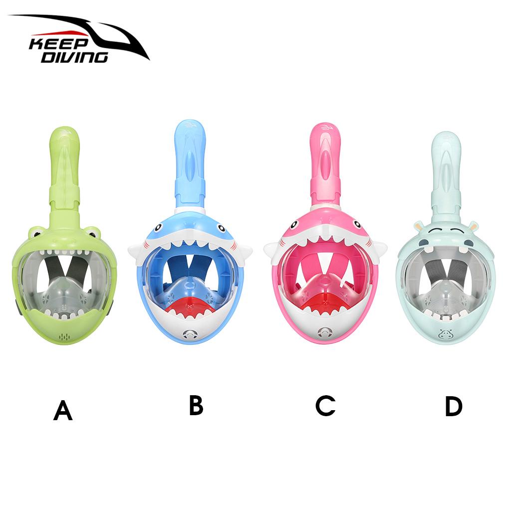 Mặt Nạ Lặn Bảo Vệ Khuôn Mặt Hình Động Vật Có Thể Điều Chỉnh Cho Trẻ Em