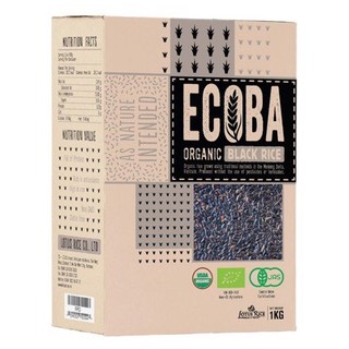 Gạo lứt đen hữu cơ cao cấp-Ecoba Huyền Mễ 1kg