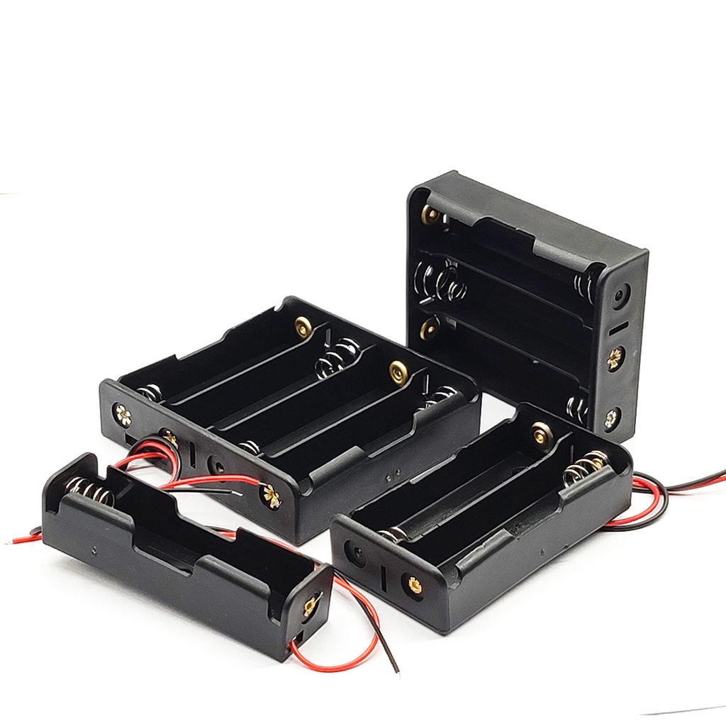 Hộp Đựng Pin 18650 1/2/3/4 Ngăn DIY Có Kẹp Giao Hàng Tiện Lợi