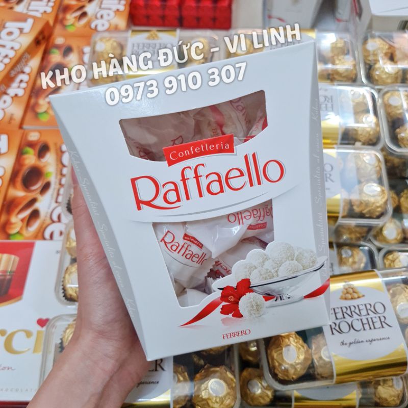 Kẹo socola Đức: Raffaello, Ferrero rocher, Mon cheri, Merci, Toffifee