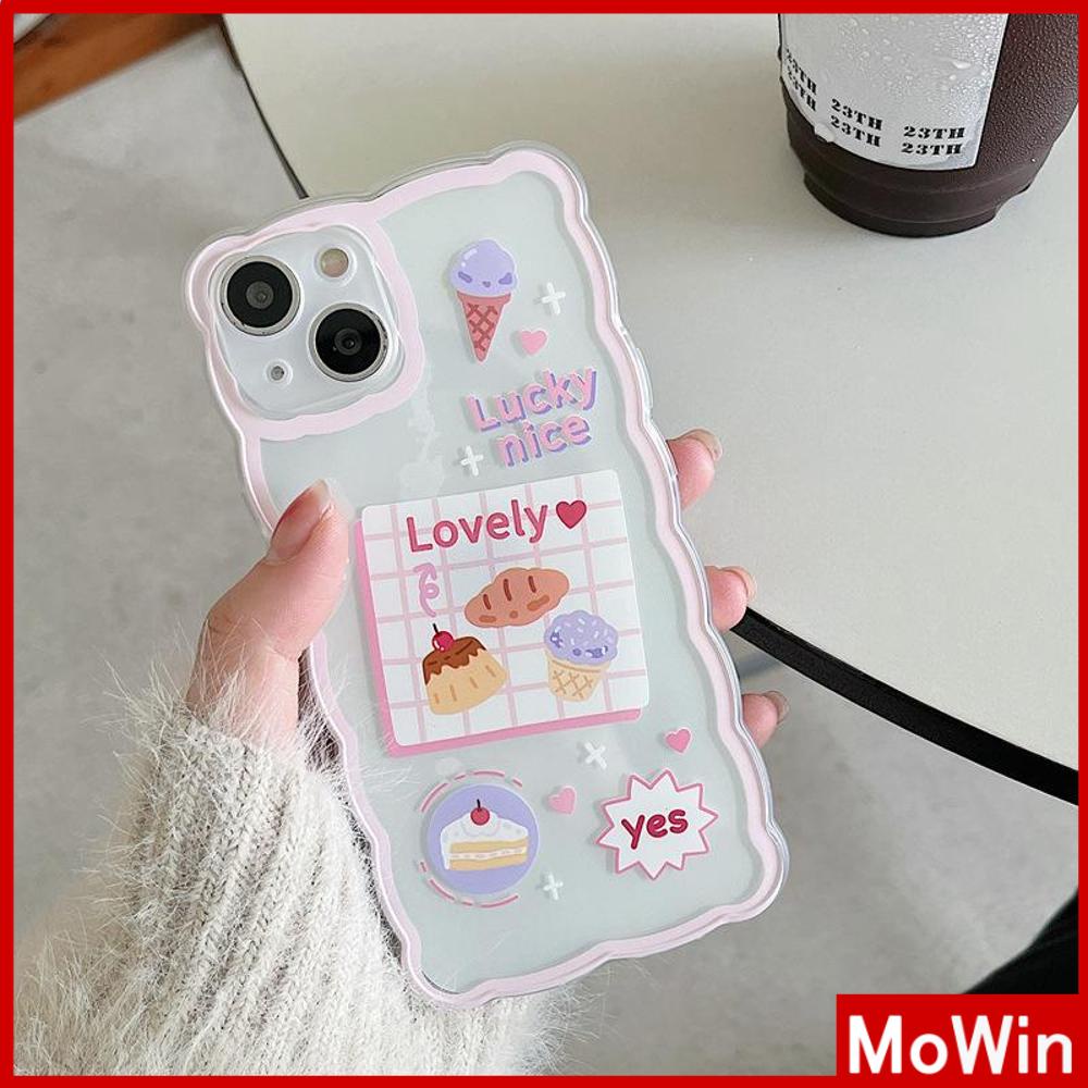 Ốp điện thoại silicon mềm hình bánh dễ thương chống trượt/ va đập thích hợp cho iPhone13ProMax/12 ProMax/11/ 7Plus