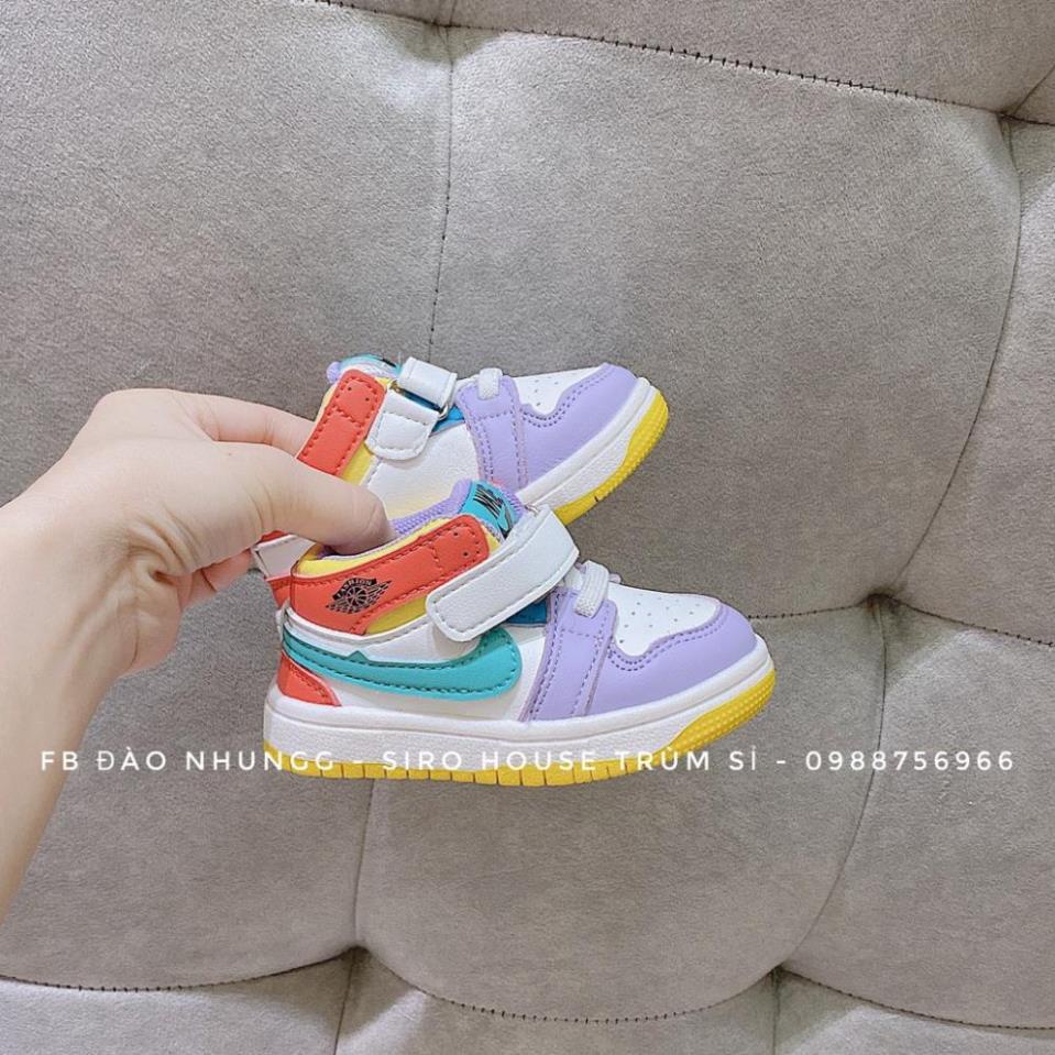 Giày thể thao Nike Air Jordan thiết kế năng động cá tính cho bé -JK*7 🏂🏻