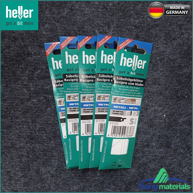 S3456XF-Lưỡi cưa kiếm HELLER Bi-Metal  27636 8, Răng đôi, dài 130mm (Cắt cành cây, gỗ mềm, tấm cách âm..)