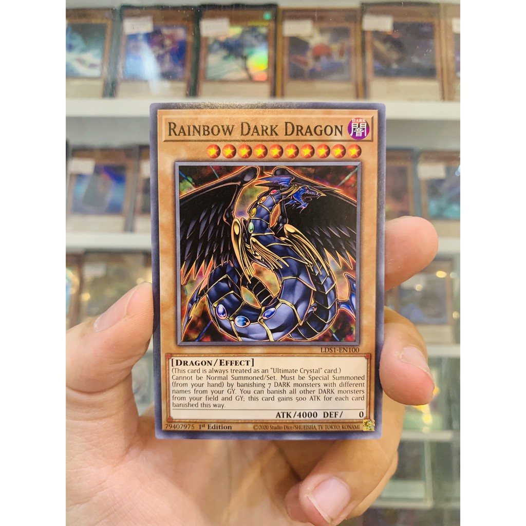 Thẻ Bài Lẻ YugiOh! Mã LDS1-EN100 - Rainbow Dark Dragon - Common - 1st Edition