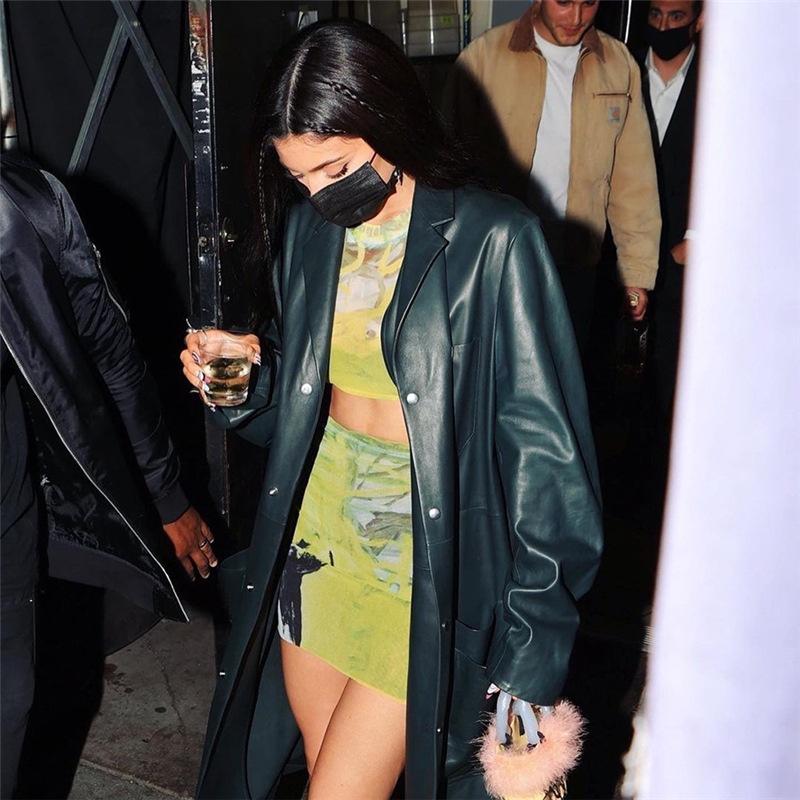 DUNEA Set áo thun ngắn tay cổ tròn chân váy eo cao quyến rũ dành cho nữ