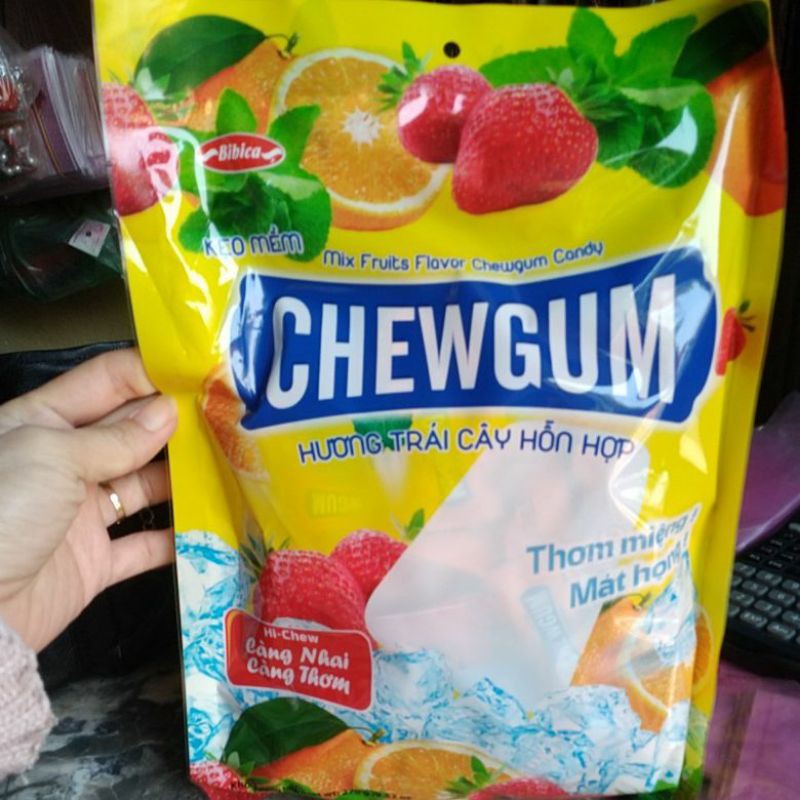 KẸO CHEWGUM BIBICA TRÁI CÂY 270G