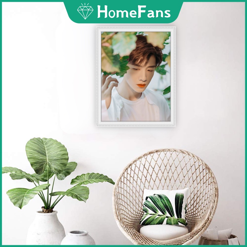 Bộ Tranh Đính Đá 5D Tự Làm 40x50cm Hình Chân Dung Ngôi Sao Trung Quốc Kèm Phụ Kiện
