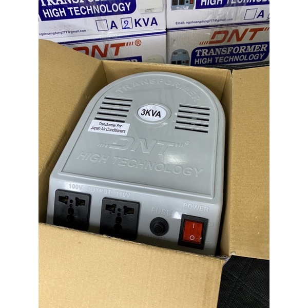 Biến áp nhựa ABS chống cháy siêu an toàn DNT 1000w